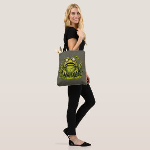 Bolsa Tote Saco de Compras de Sapo Mutante Tóxico Assustador