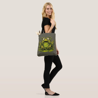 Bolsa Tote Saco de Compras de Sapo Mutante Tóxico Assustador