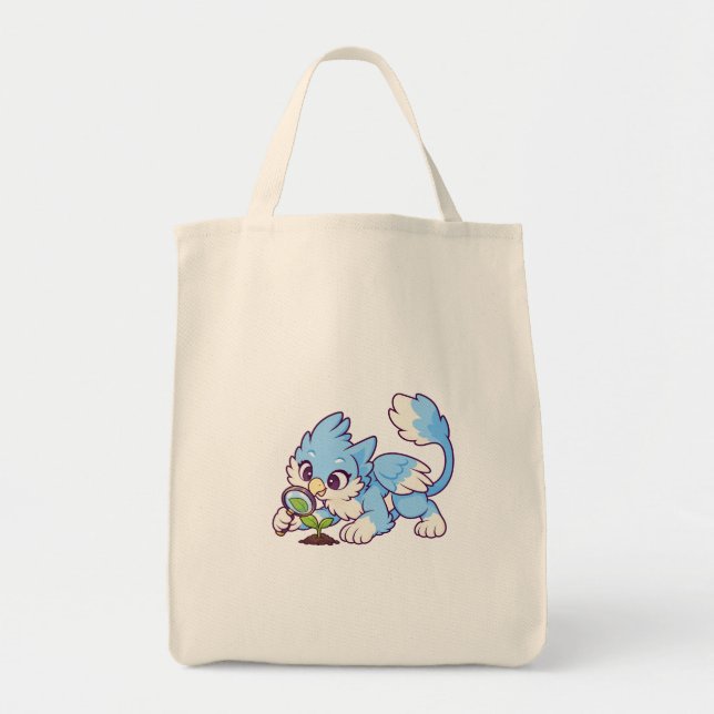 Bolsa Tote Saco de Compras de Tecido Natural Wisp Seedling (Frente)