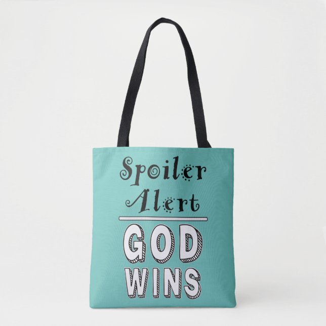 Bolsa Tote Saco de Compras Deus Vence (Frente)