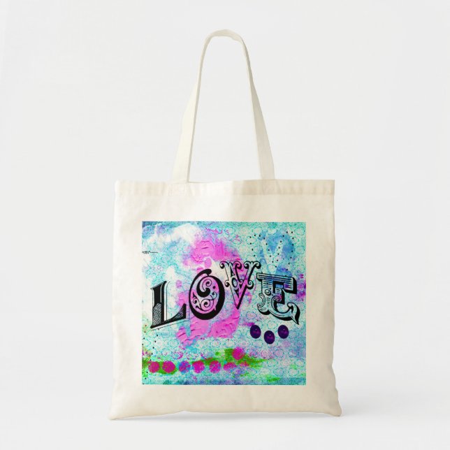 Bolsa Tote Saco de Compras do Amor (Frente)