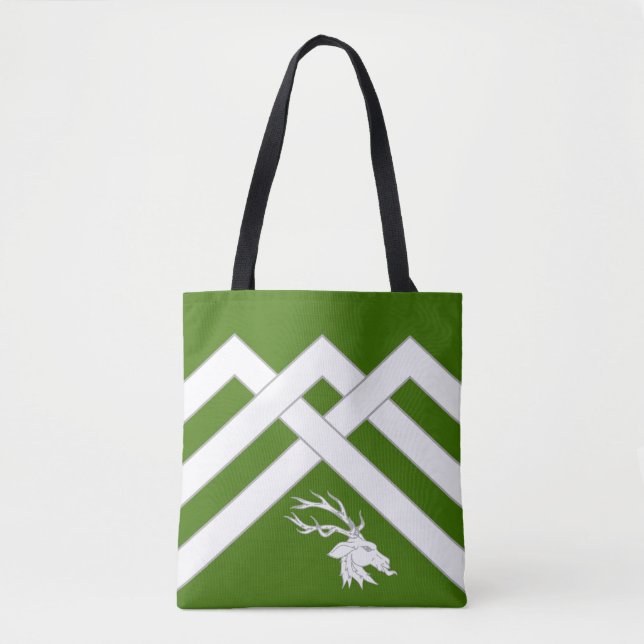 Bolsa Tote Saco de compras do emblema da população do cantão  (Frente)