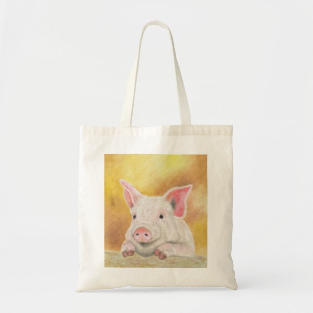 Bolsa Tote Saco de compras do leitão (Frente)