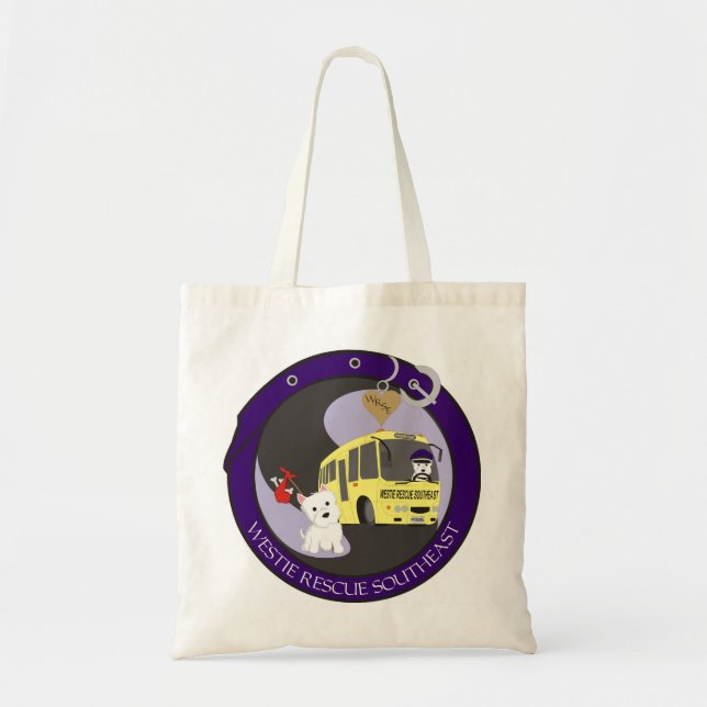 Bolsa Tote Saco de compras do sudeste do salvamento de Westie (Frente)
