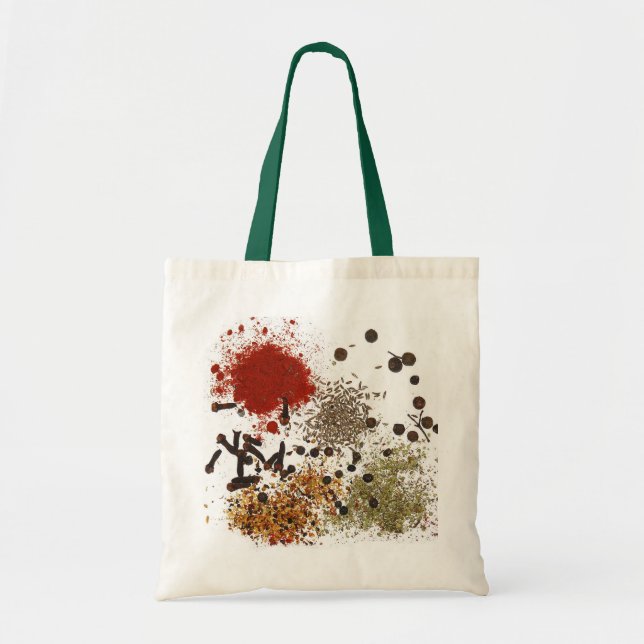 Bolsa Tote Saco de Compras Especiarias da Vida (Frente)