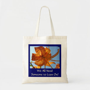 Bolsa Tote Saco de compras Flor Lírio Tigre Todos Precisamos