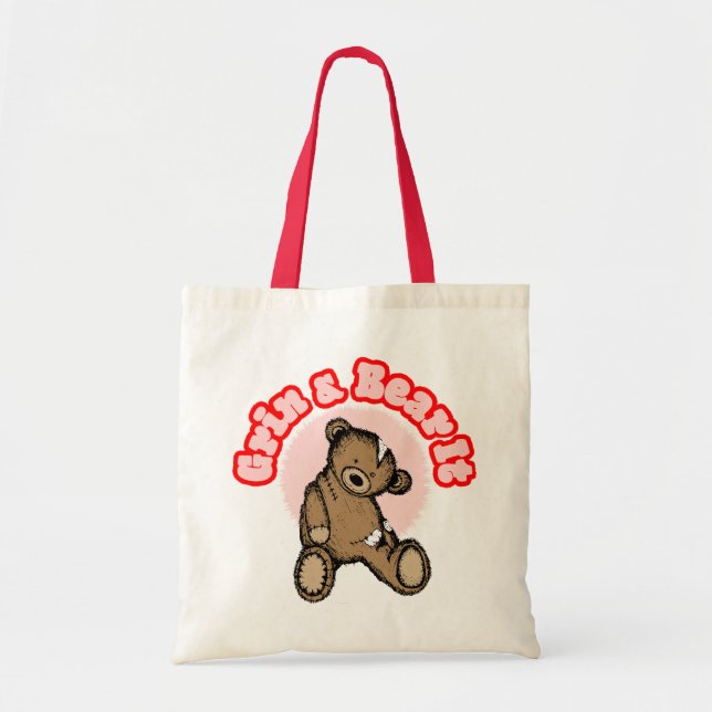 Bolsa Tote Saco de Compras Grin & Bear It (Frente)