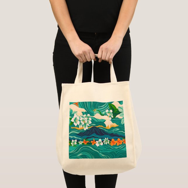 Bolsa Tote Saco de Compras Island Dreams (Frente (produto))