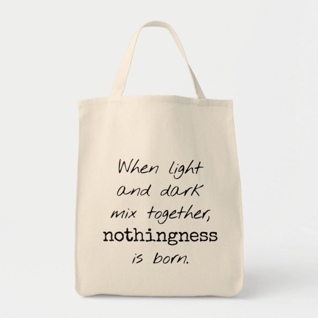 Bolsa Tote Saco de Compras Leve e Escuro (Frente)