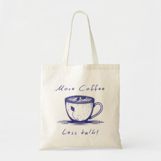 Bolsa Tote Saco de Compras Minimalista Amante de Café