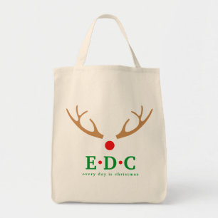 Bolsa Tote Saco de Compras Natal Todos os Dias