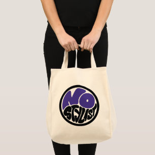 Bolsa Tote Saco de compras NO STYLIST dupla purp emblema