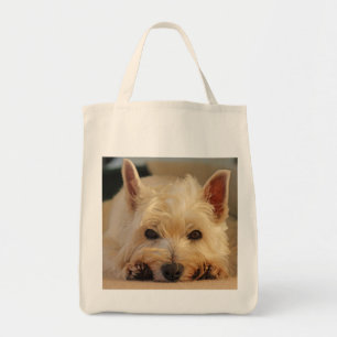 Bolsa Tote Saco de compras ocidental bonito do cão de Terrie