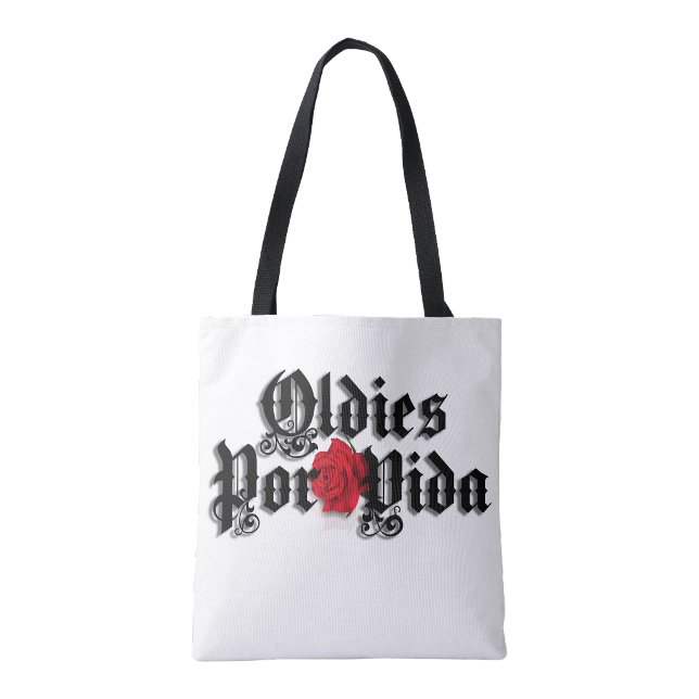 Bolsa Tote Saco de compras Oldies por vida (Oldies por vida shopping tote bag)