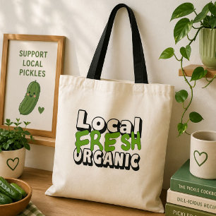 Bolsa Tote Saco de Compras Orgânico Fresco Local