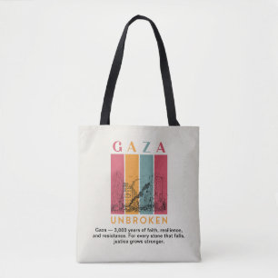 Bolsa Tote Saco de Compras Palestina Livre – Gaza 3.000 Anos