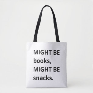 Bolsa Tote Saco de compras Pode Ser Livros, Pode Ser Lanches,