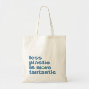Bolsa Tote Saco de Compras Reutilizáveis com Texto Mínimo