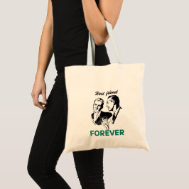 Bolsa Tote Saco de Compras Reutilizável Melhor Amiga Para Sem