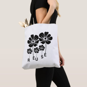 Bolsa Tote Saco de Compras Reutilizável Reutilize Recicle S