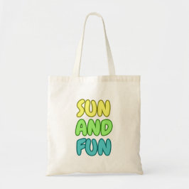 Bolsa Tote Saco de Compras Sol e Diversão
