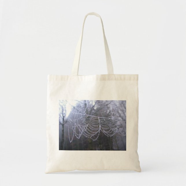Bolsa Tote Saco de compras teia com pequenas gotas d'água (Frente)