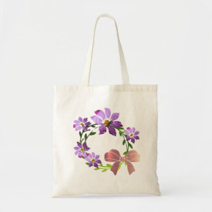Bolsa Tote Saco de compras Wreath & Bell 2 Designs