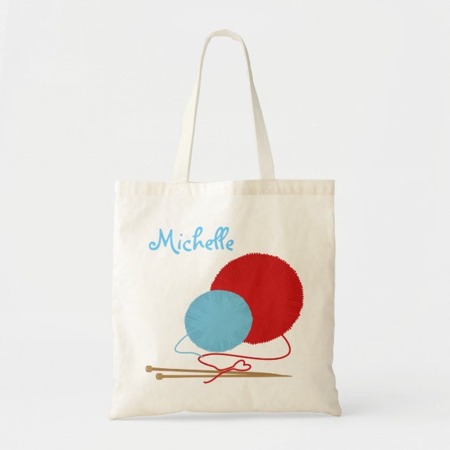 Bolsa Tote Saco de confecção de malhas do amor (Frente)
