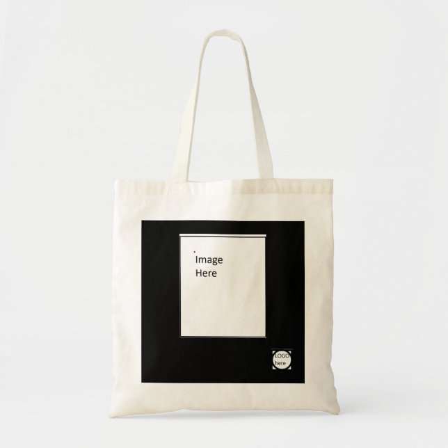 Bolsa Tote Saco de Convenção preto (Frente)