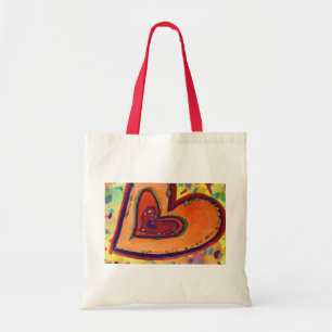 Bolsa Tote Saco de Coração Feliz