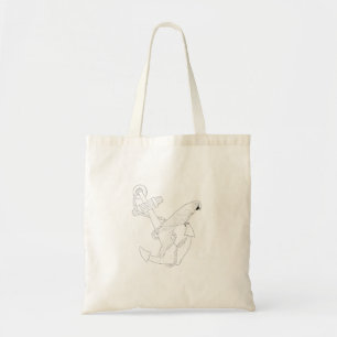 Bolsa Tote Saco de Corante de Cenoura Náutico