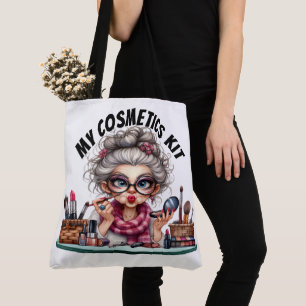 Bolsa Tote Saco de Cosméticos para Idosos Engraçados - Veja V
