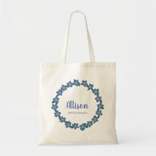 Bolsa Tote Saco de Damas de Honra Esqueça-me-Não, Saco de Boa