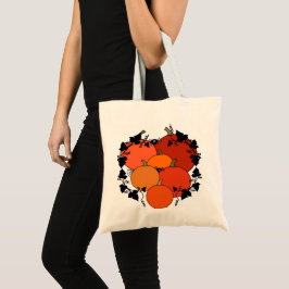 Bolsa Tote Saco de design de abóbora de outono.