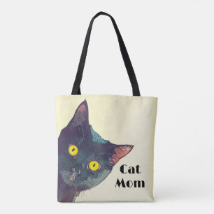 Bolsa Tote Saco de Design de Gato de Pico Bonito