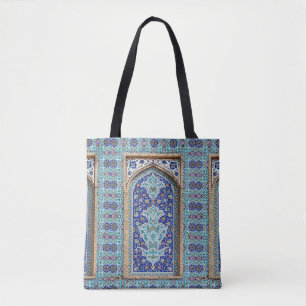 Bolsa Tote Saco de design de mural em haste, elaborado pela p