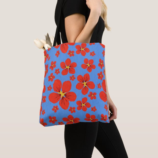 Bolsa Tote Saco de design de Nasturtium (Close Up)