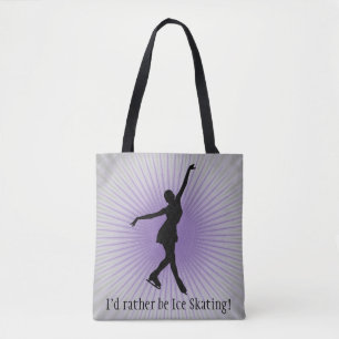 Bolsa Tote Saco de Design de Patinação de Gelo