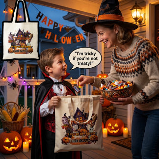 Bolsa Tote Saco de doces de Halloween para crianças complicad