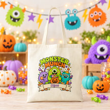 Saco de Doces de Halloween para Crianças Monster M