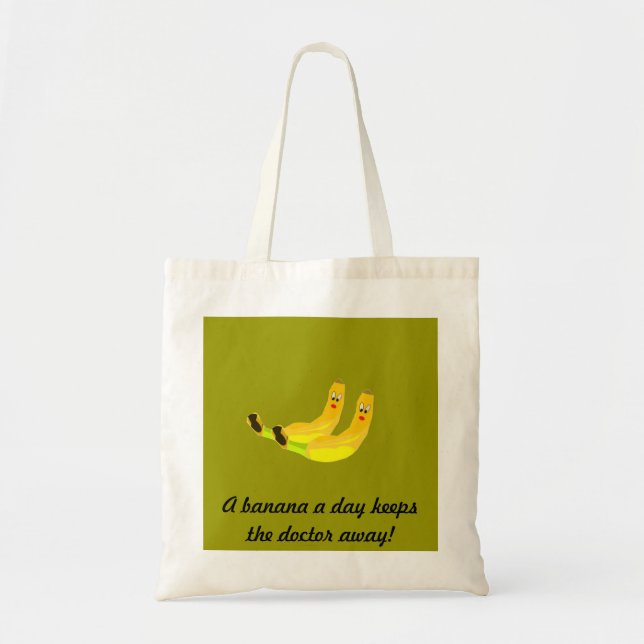 Bolsa Tote Saco de duas bananas (Frente)