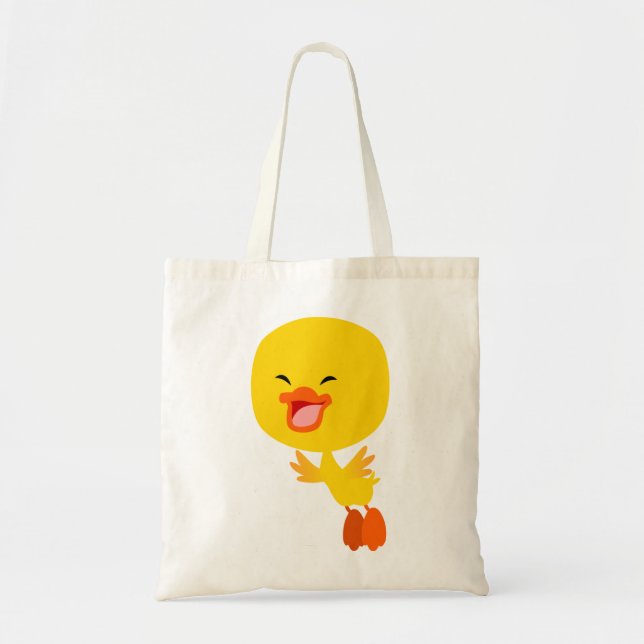 Bolsa Tote Saco de Duque de Cartoon Voador Bonito (Frente)