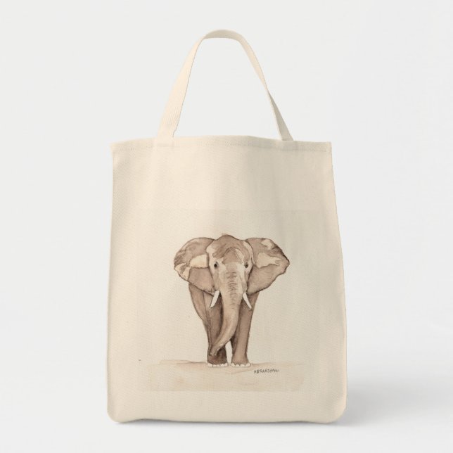 Bolsa Tote saco de elefante (Frente)