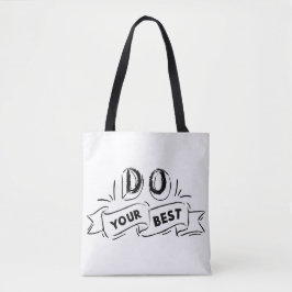 Bolsa Tote Saco de Encourajamento - Design de Tipografia em N
