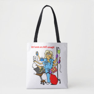 Bolsa Tote Saco de Enfermeira Ocupado