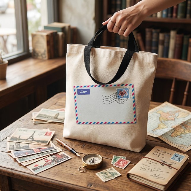 Bolsa Tote Saco de Envelope de Correio Aéreo (Criador carregado)