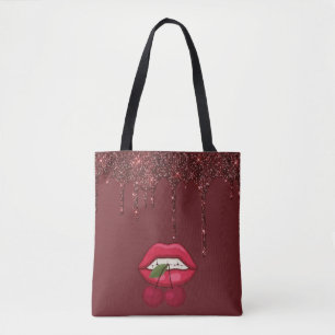 Bolsa Tote Saco de ferramenta de perfuração com brilho vermel