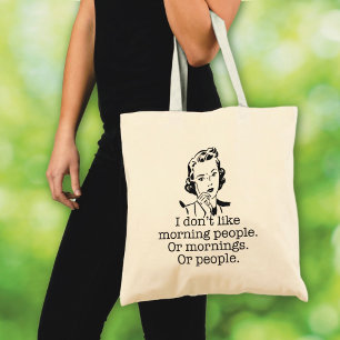 Bolsa Tote Saco de ferramentas da Pessoas Morning Retro Woman