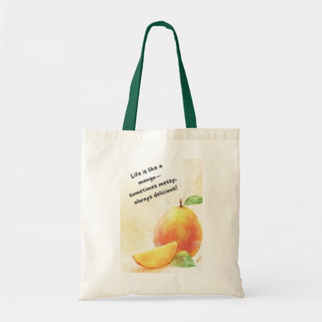 Bolsa Tote Saco de ferramentas de cotação de Fruta Mango - Fr (Frente)