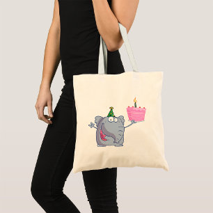 Bolsa Tote Saco de ferramentas de elefante do primeiro aniver